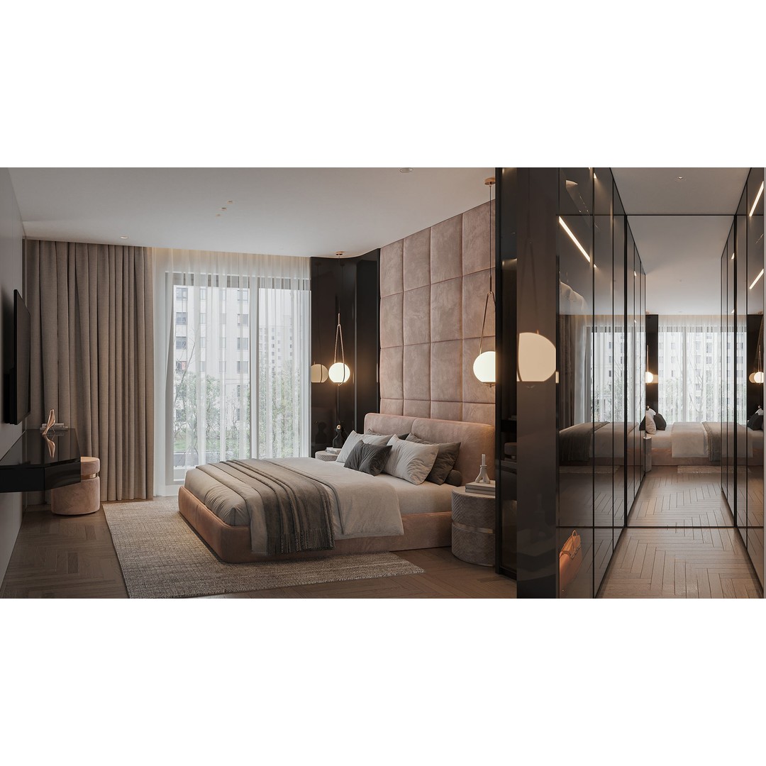 Bedroom Furniture 3D Model – Titan6 Interior Design Asset, FBX, OBJ - View 15