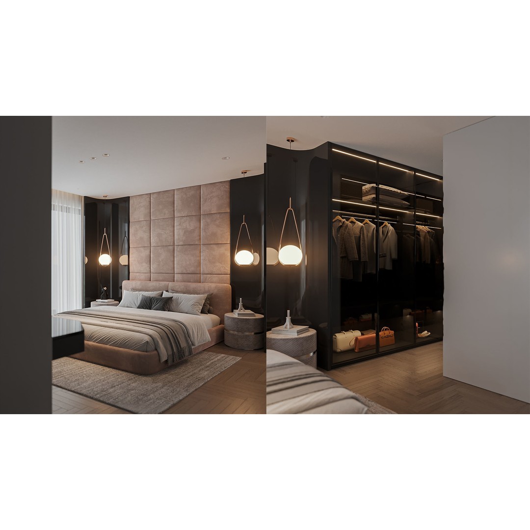 Bedroom Furniture 3D Model – Titan6 Interior Design Asset, FBX, OBJ - View 18