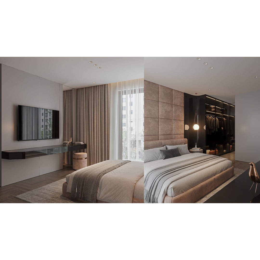 Bedroom Furniture 3D Model – Titan6 Interior Design Asset, FBX, OBJ - View 20