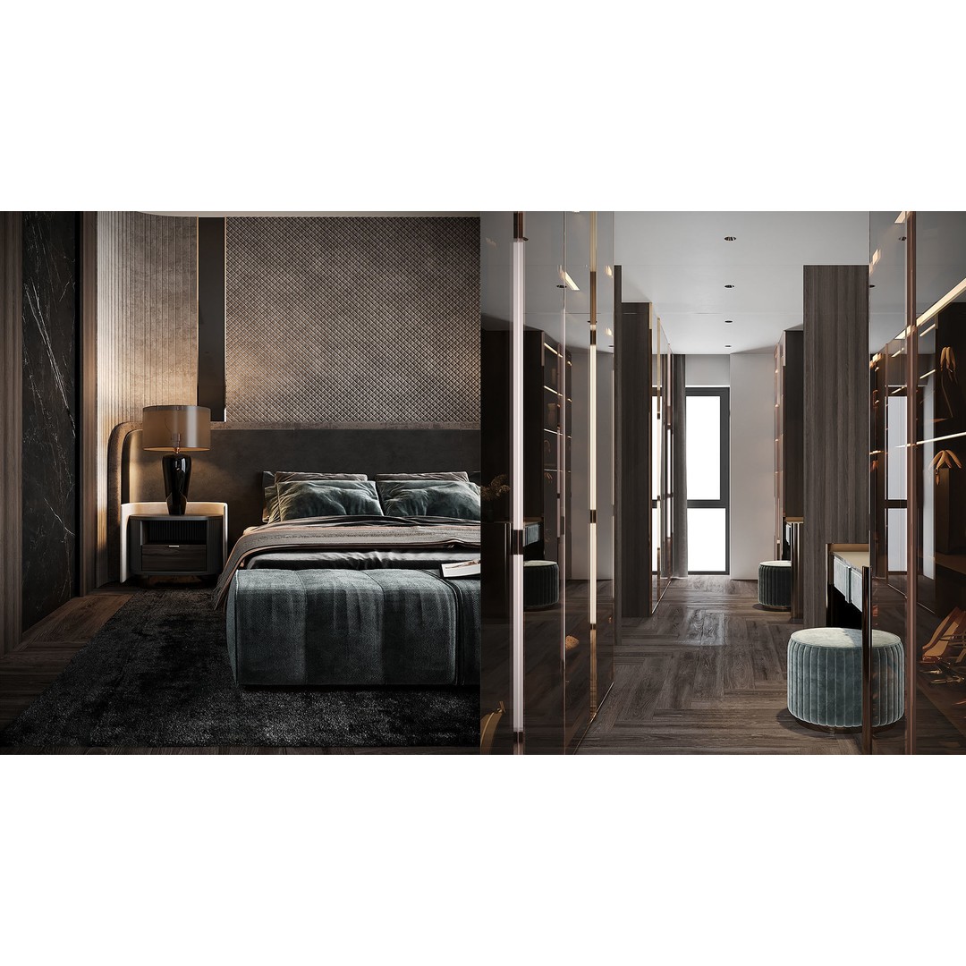 Bedroom Furniture 3D Model – Titan6 Interior Design Asset, FBX, OBJ - View 23