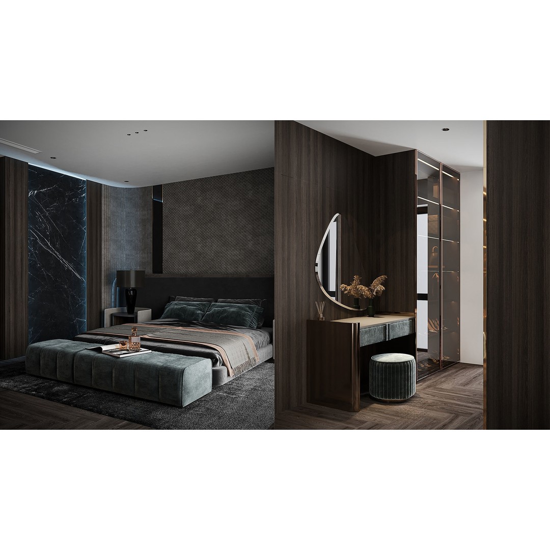 Bedroom Furniture 3D Model – Titan6 Interior Design Asset, FBX, OBJ - View 26