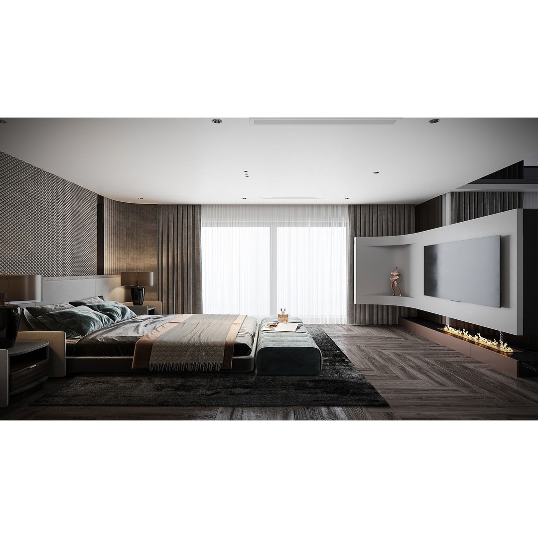 Bedroom Furniture 3D Model – Titan6 Interior Design Asset, FBX, OBJ - View 28