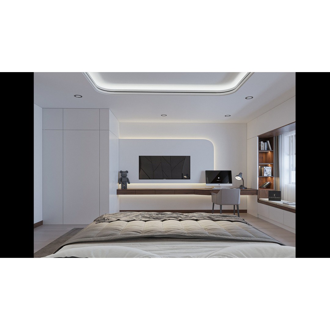 Bedroom Furniture 3D Model – Titan6 Interior Design Asset, FBX, OBJ - View 6