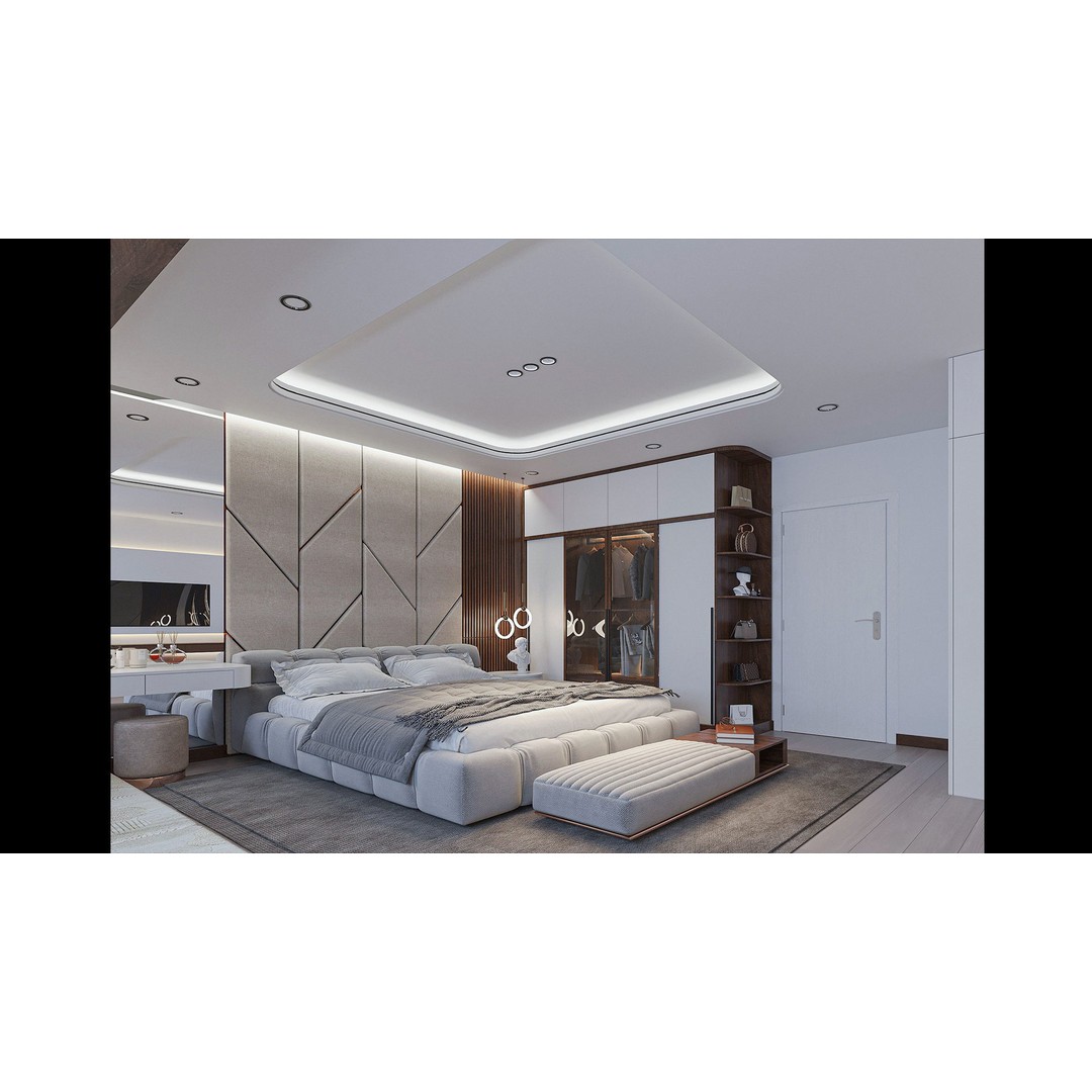 Bedroom Furniture 3D Model – Titan6 Interior Design Asset, FBX, OBJ - View 8