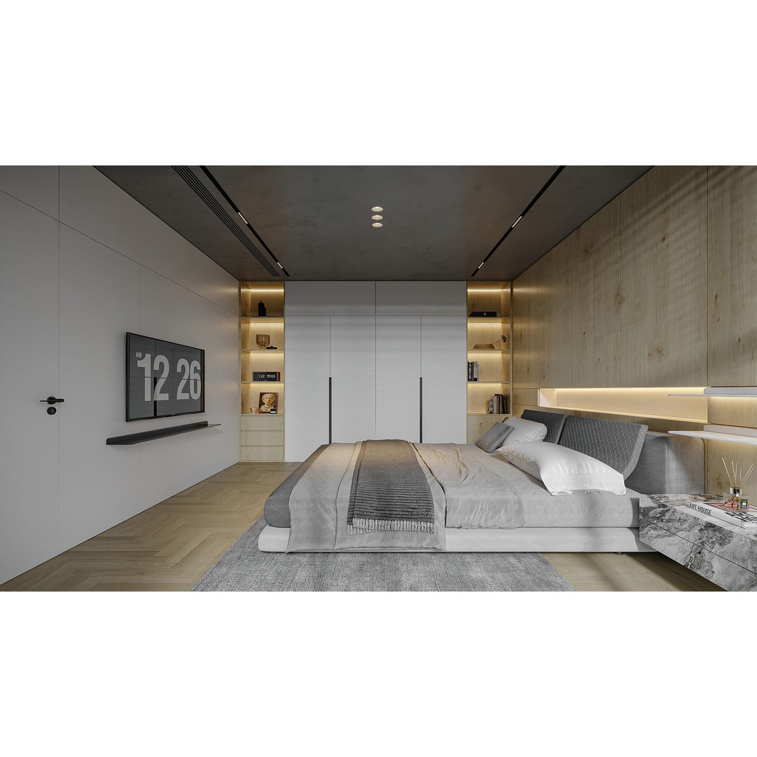 Bedroom Furniture 3D Model – Titan6 Interior Design Asset, FBX, OBJ - View 9
