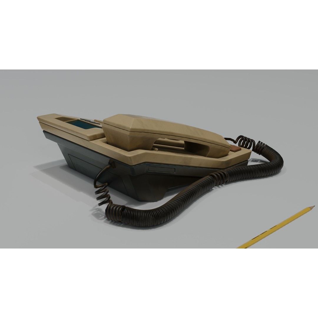 Old Computers 3D Model – Low Poly Retro Technology Asset, FBX, Blender - View 8