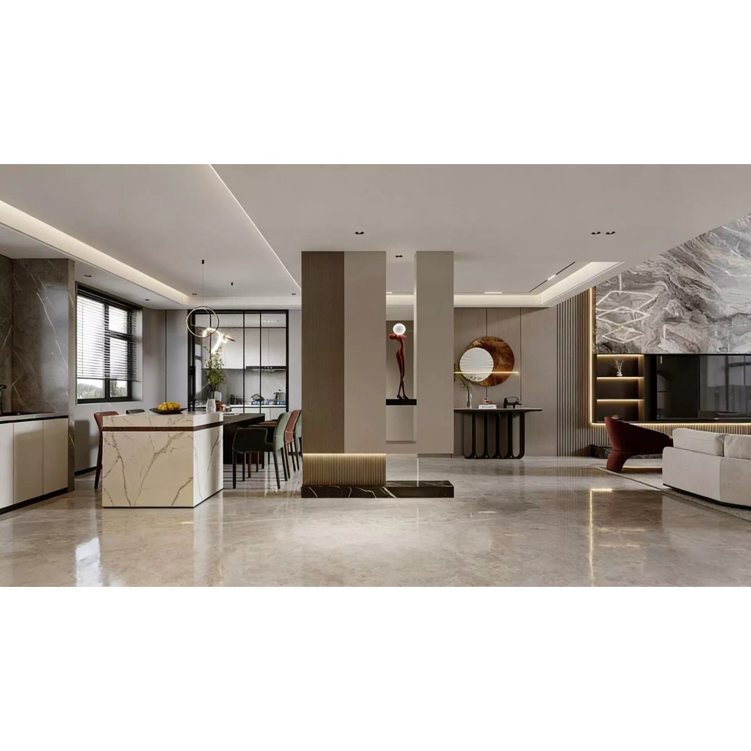 Duplex Living Room 3D Model – Modern Luxury Design, FBX, OBJ - View 9