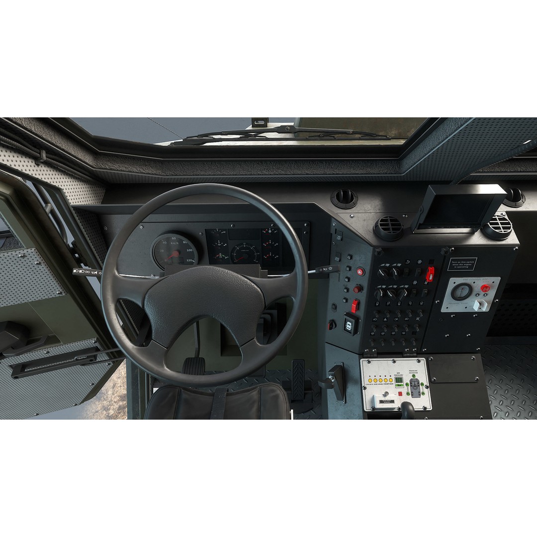 Varta MRAP 3D Model – Game Ready Low-Poly Military Vehicle, FBX - View 18