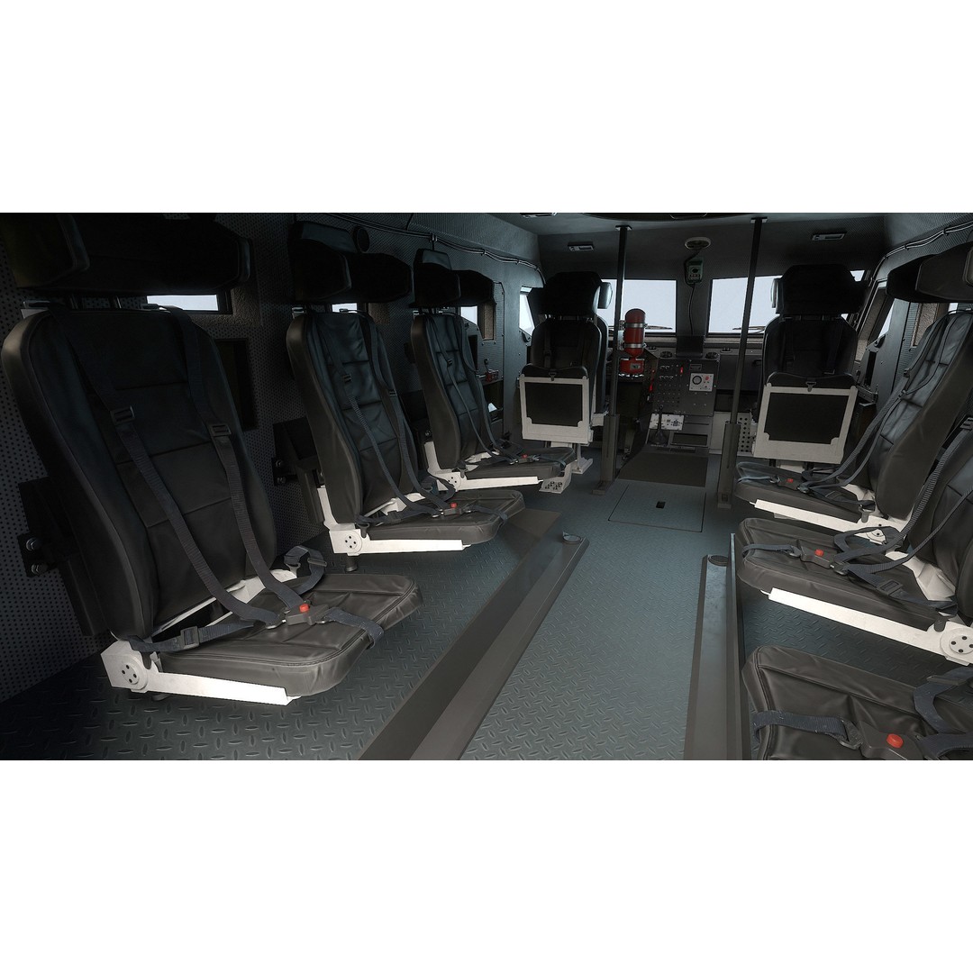 Varta MRAP 3D Model – Game Ready Low-Poly Military Vehicle, FBX - View 19