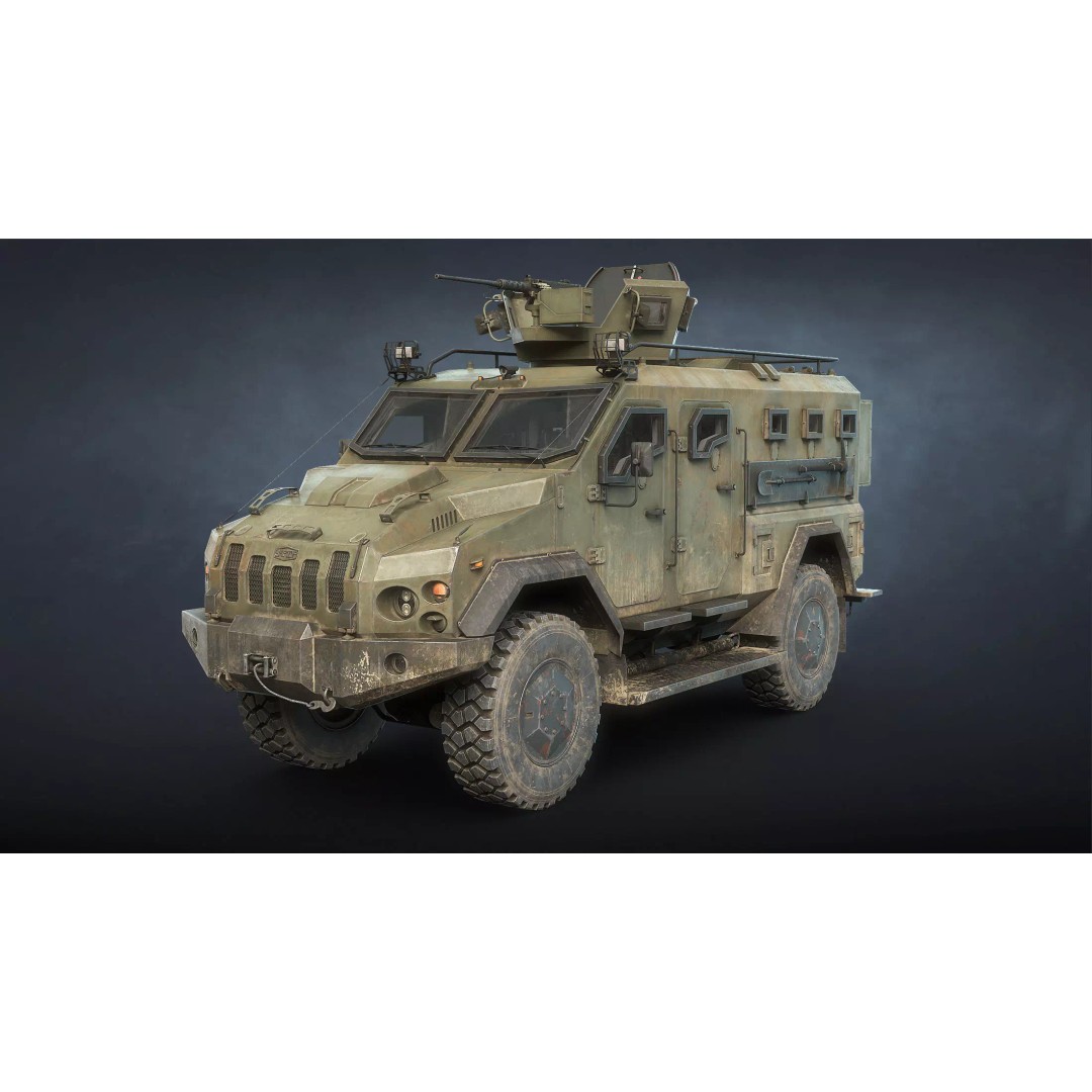 Varta MRAP 3D Model – Game Ready Low-Poly Military Vehicle, FBX - View 2
