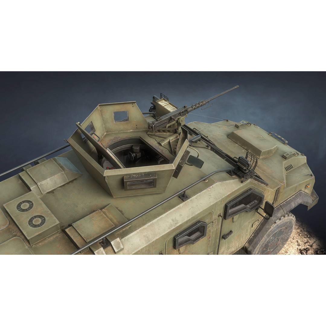 Varta MRAP 3D Model – Game Ready Low-Poly Military Vehicle, FBX - View 5