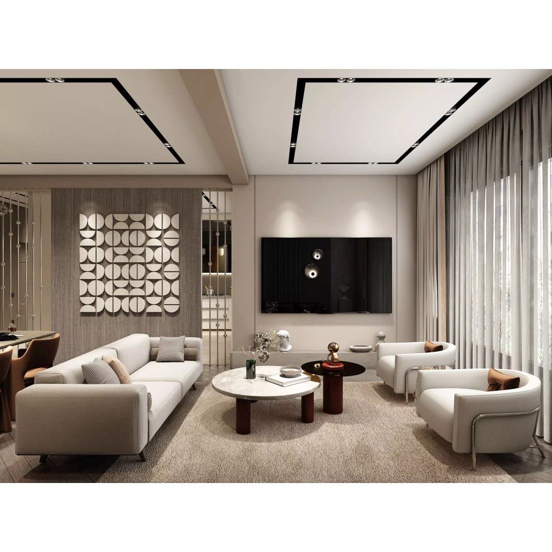 Luxury Apartment Interior 3D Model – Detailed V-Ray Scene for Archviz - View 2