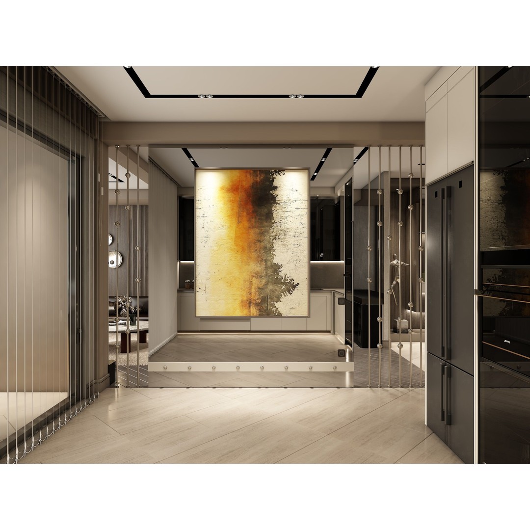 Luxury Apartment Interior 3D Model – Detailed V-Ray Scene for Archviz - View 5