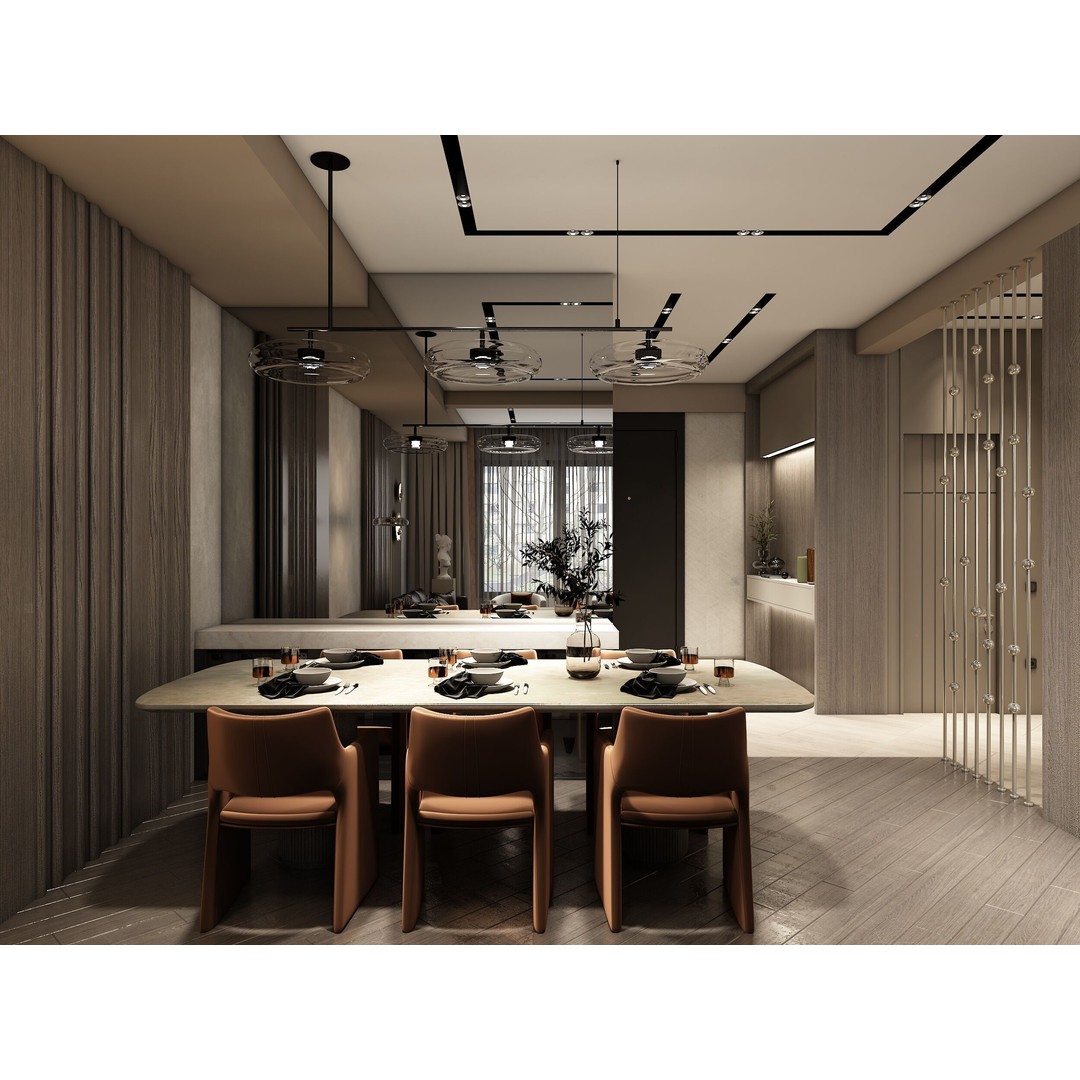 Luxury Apartment Interior 3D Model – Detailed V-Ray Scene for Archviz - View 6