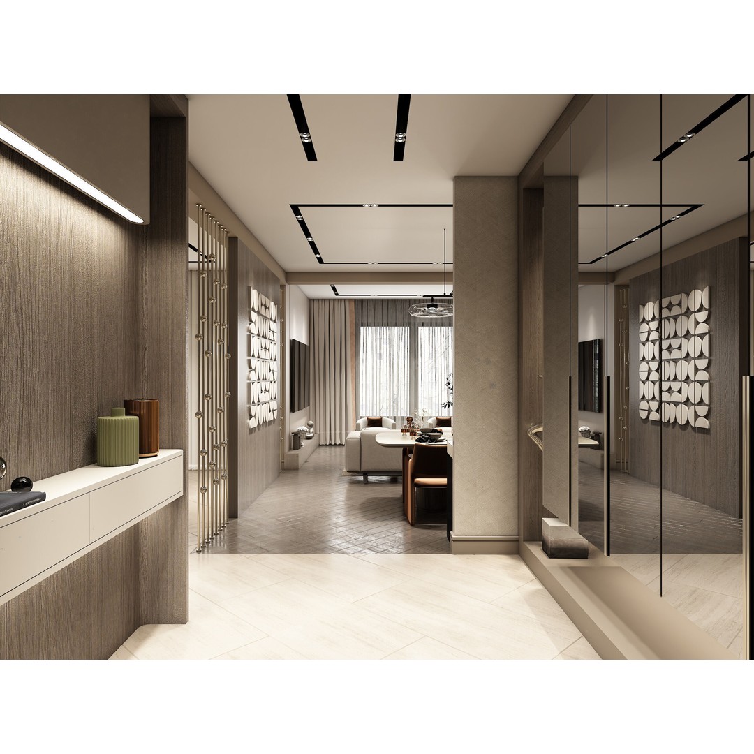 Luxury Apartment Interior 3D Model – Detailed V-Ray Scene for Archviz - View 7