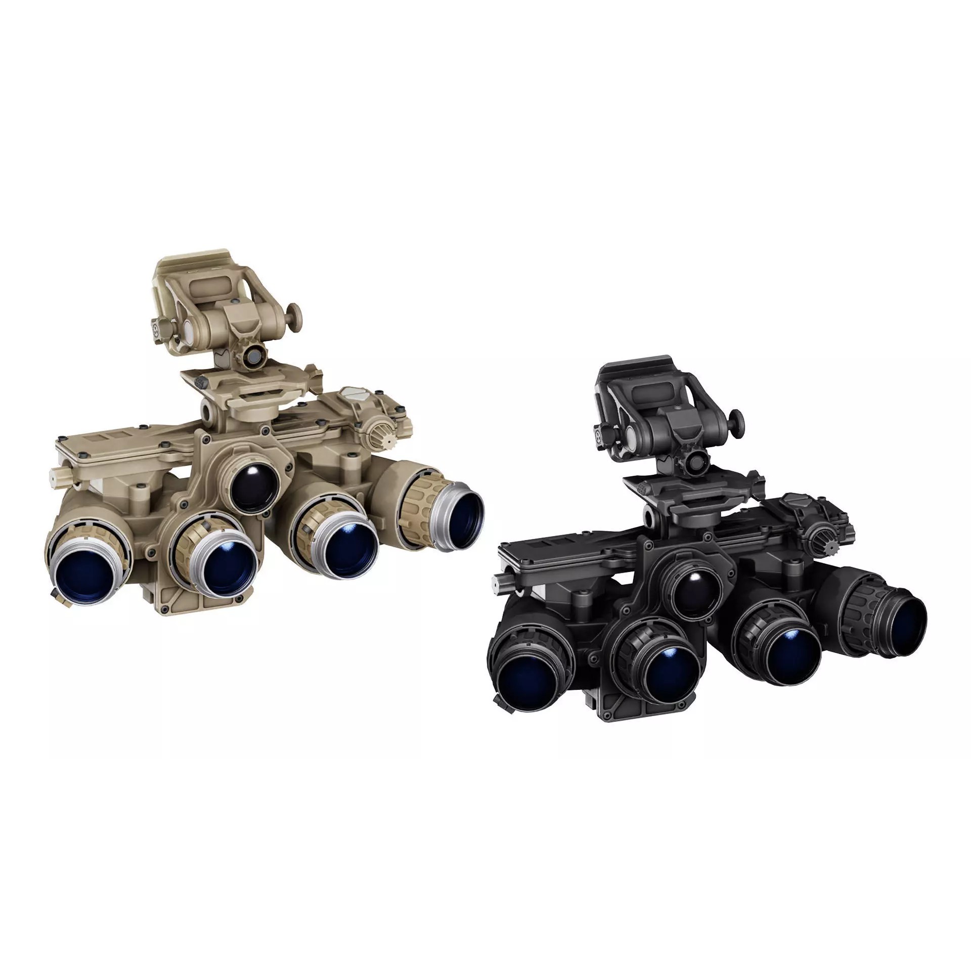 L3 Harris F-Pano NVGs - Low-Poly Game-Ready 3D Model - View 2