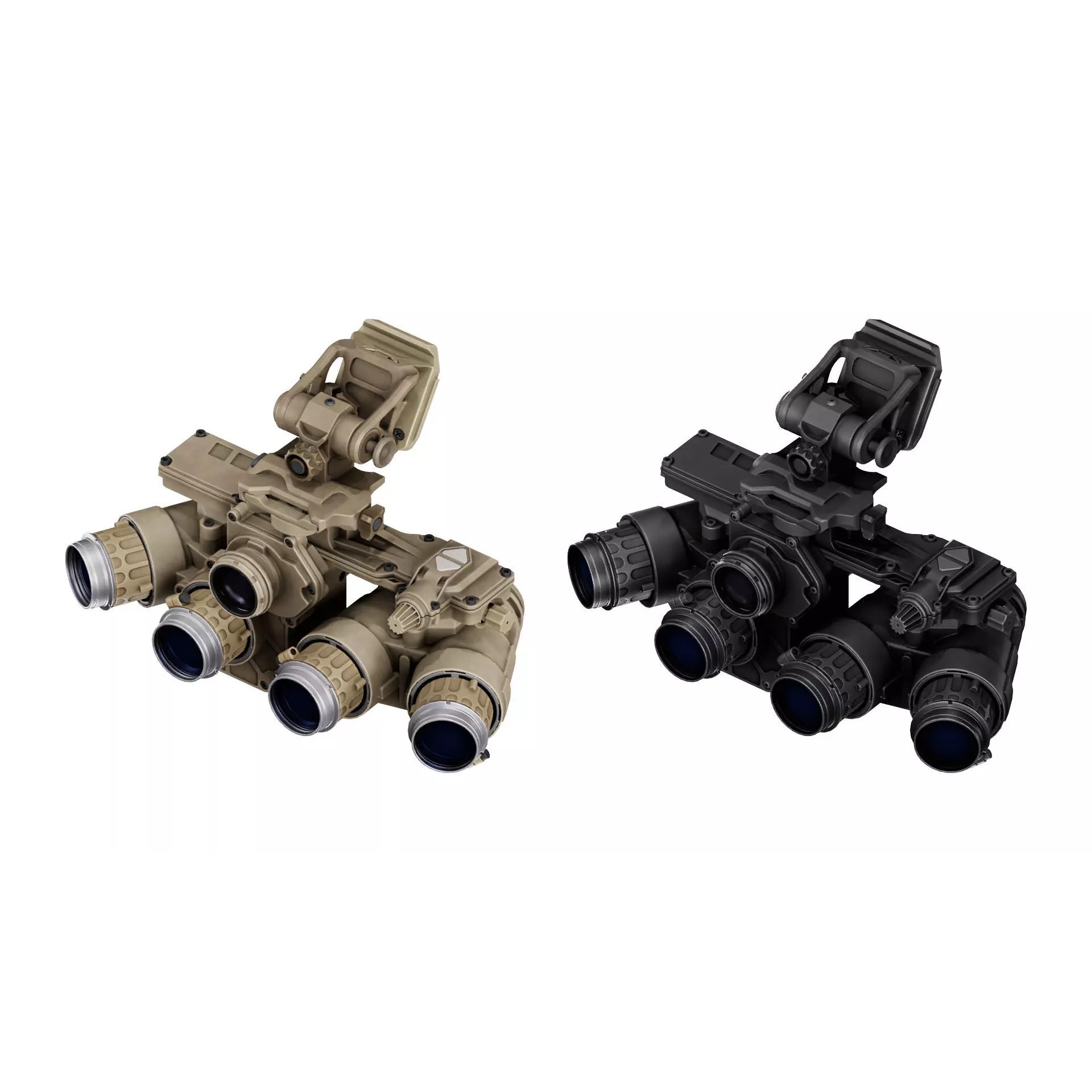 L3 Harris F-Pano NVGs - Low-Poly Game-Ready 3D Model - View 4