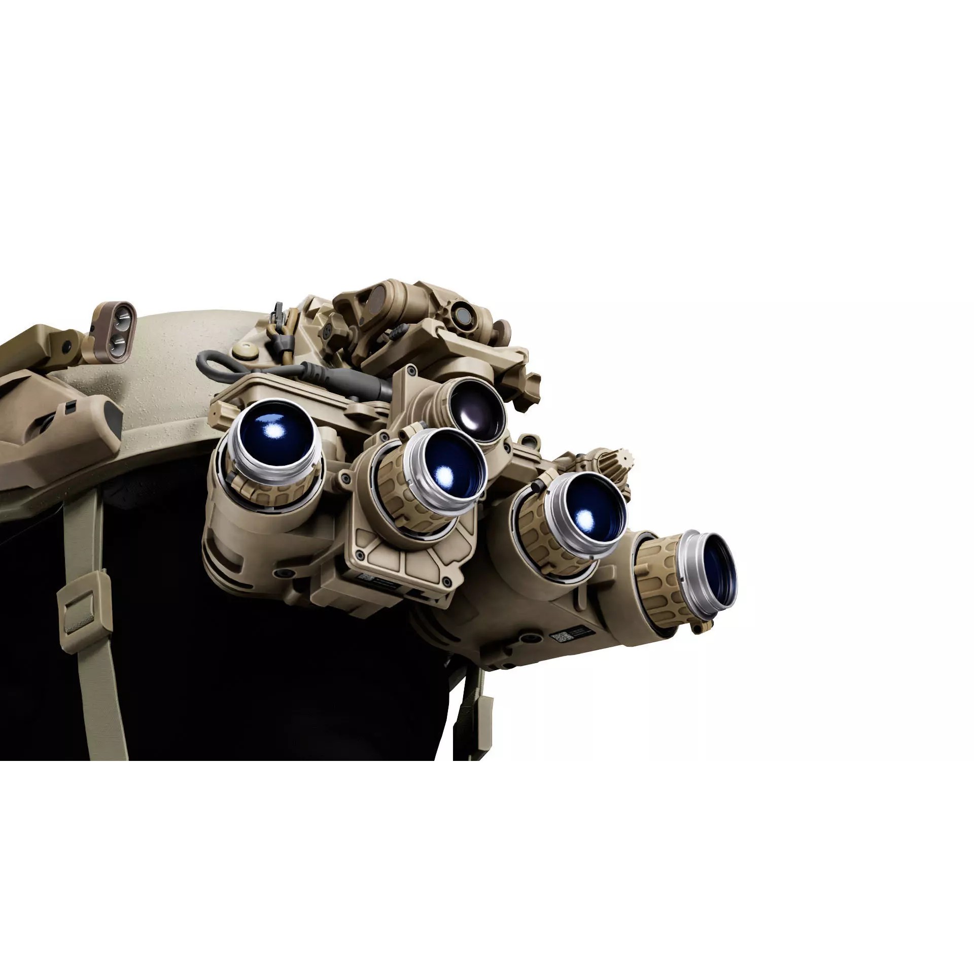 L3 Harris F-Pano NVGs - Low-Poly Game-Ready 3D Model - View 7