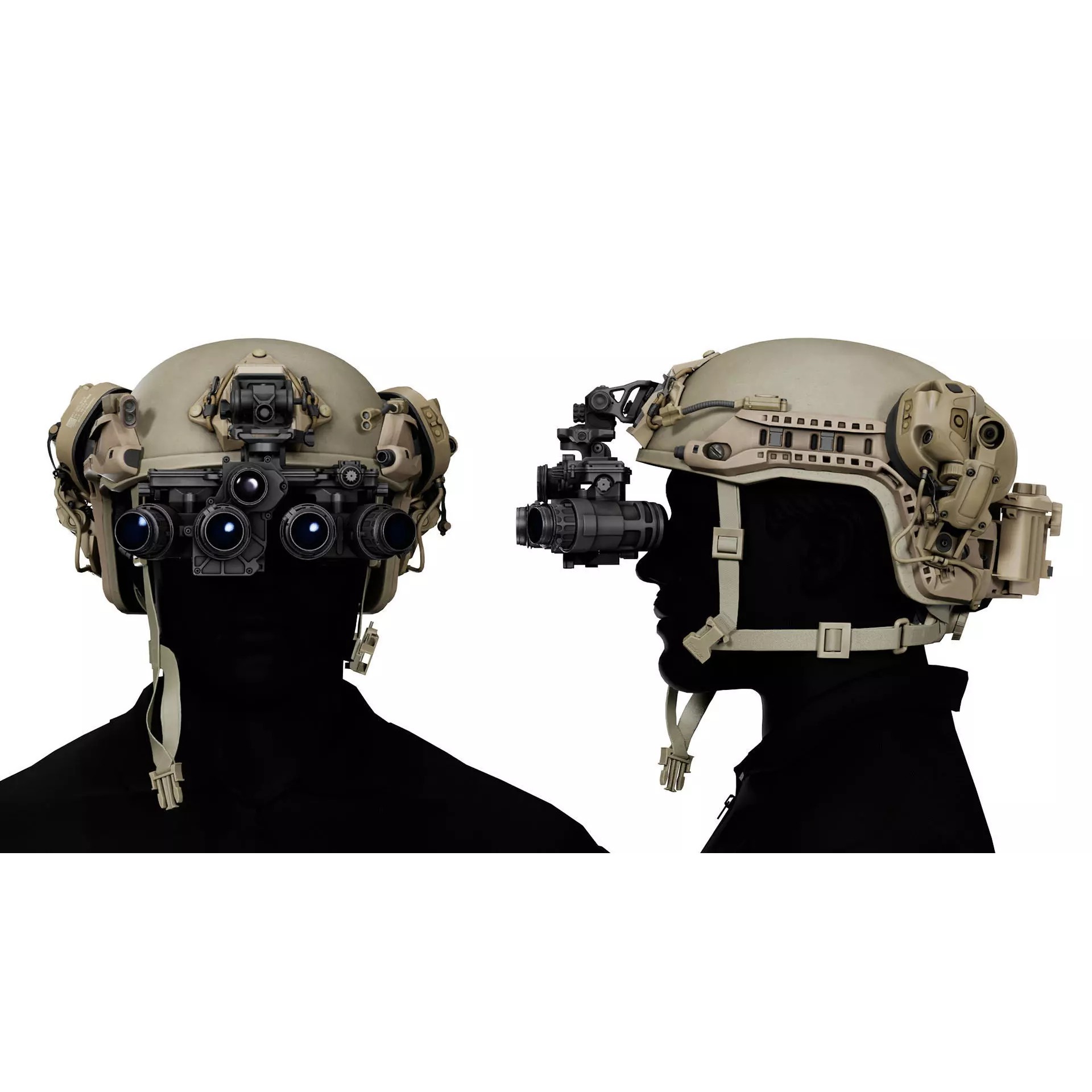 L3 Harris F-Pano NVGs - Low-Poly Game-Ready 3D Model - View 8