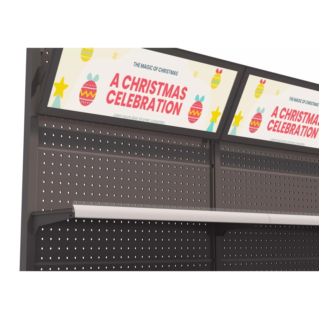 Grocery Store Shelf 3D Model – Low Poly Display Rack, FBX & OBJ - View 13