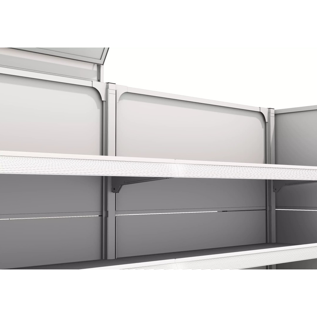 Grocery Store Shelf 3D Model – Low Poly Display Rack, FBX & OBJ - View 21