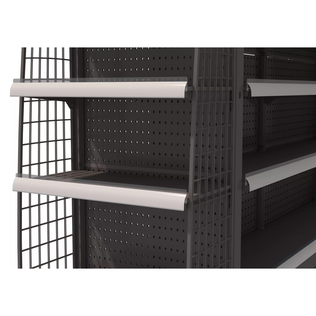 Grocery Store Shelf 3D Model – Low Poly Display Rack, FBX & OBJ - View 7