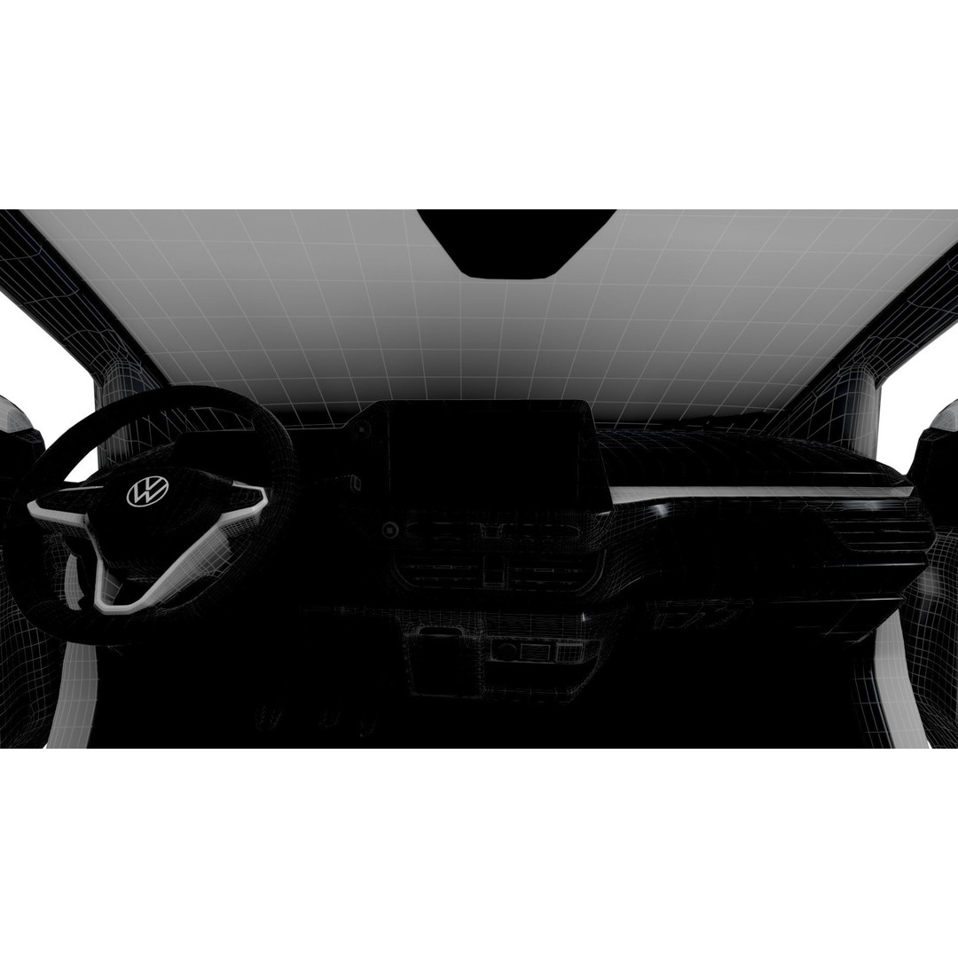VW Transporter Van L1H1 3D Model – High-Quality Interior, Game-Ready