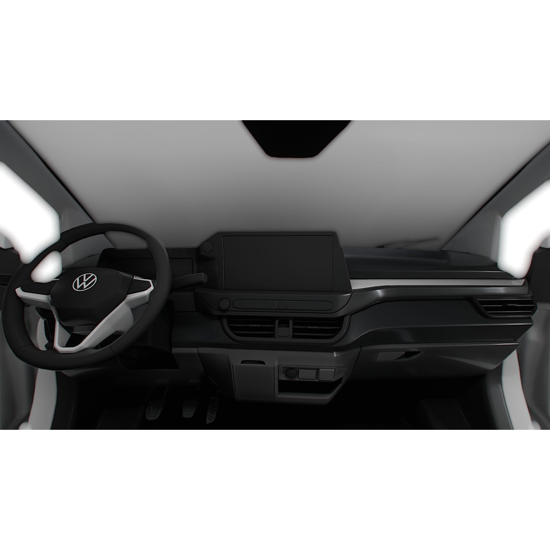 VW Transporter Van L1H1 3D Model – High-Quality Interior, Game-Ready - View 16