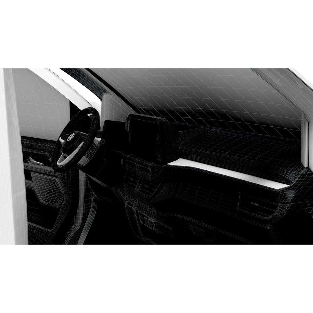 VW Transporter Van L1H1 3D Model – High-Quality Interior, Game-Ready - View 28