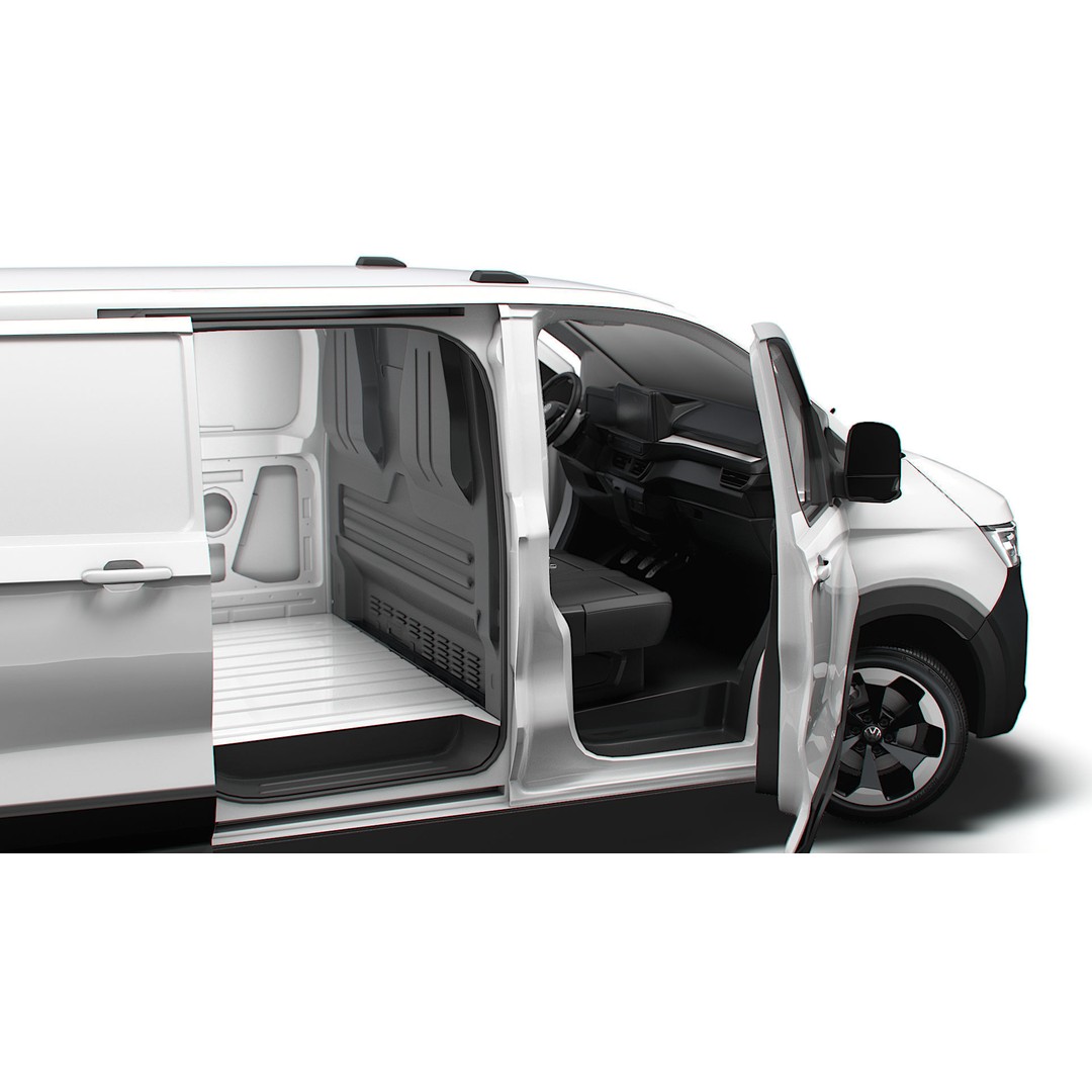 VW Transporter Van L1H1 3D Model – High-Quality Interior, Game-Ready - View 3