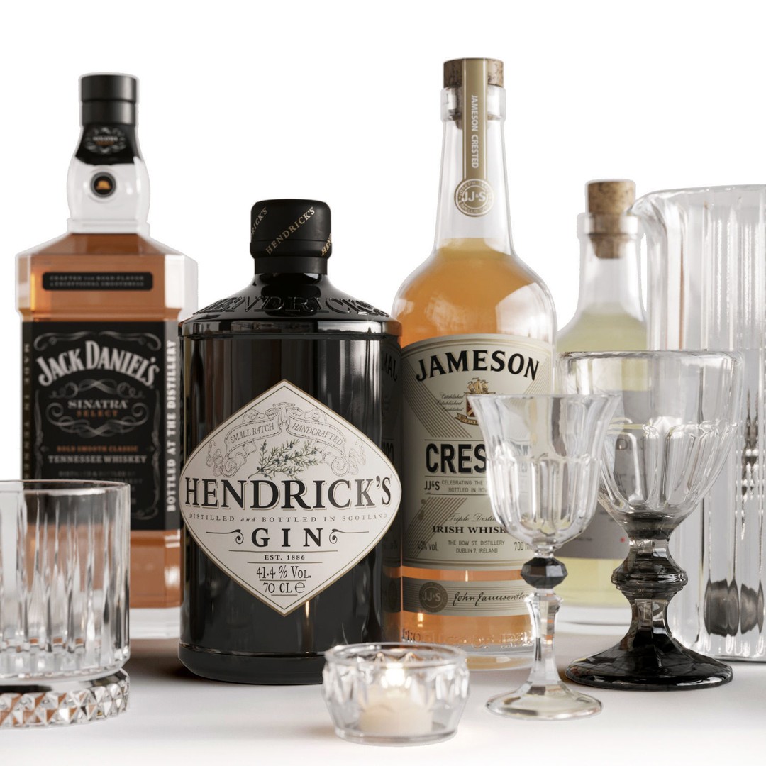 Barley Bar Set 3D Model – High Detail, FBX for 3dsMax Corona - View 4