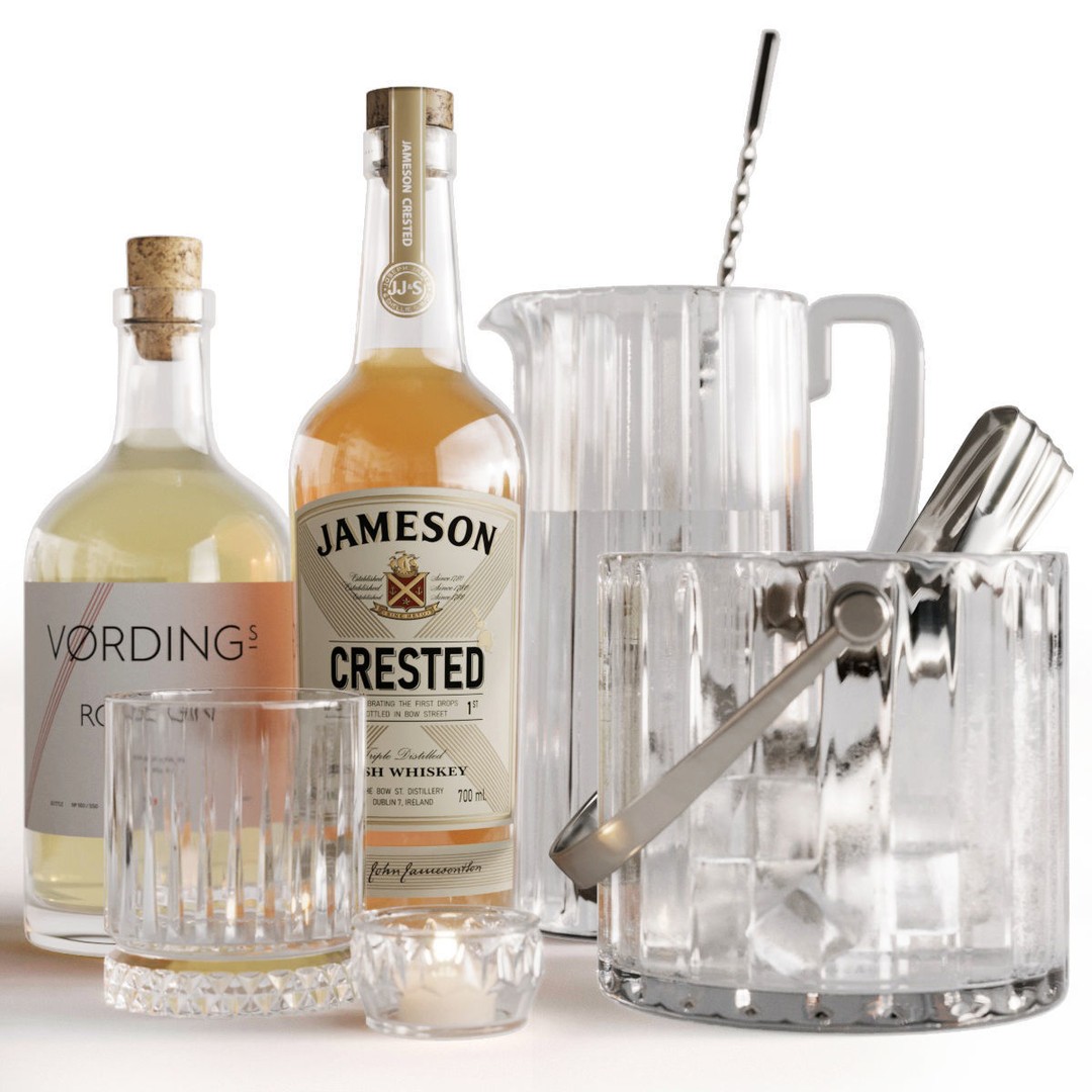 Barley Bar Set 3D Model – High Detail, FBX for 3dsMax Corona - View 6