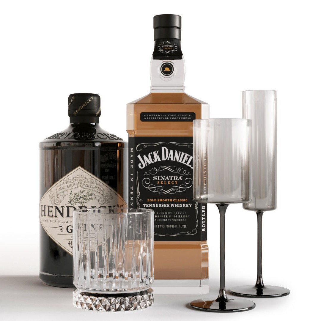 Barley Bar Set 3D Model – High Detail, FBX for 3dsMax Corona - View 7