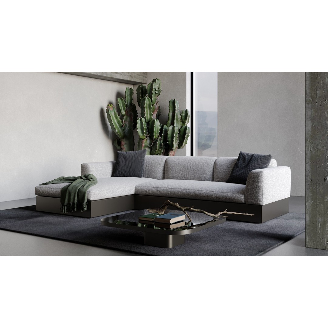 Architectural Living Room 3D Model – Modern Interior Scene, Cinema 4D - View 3