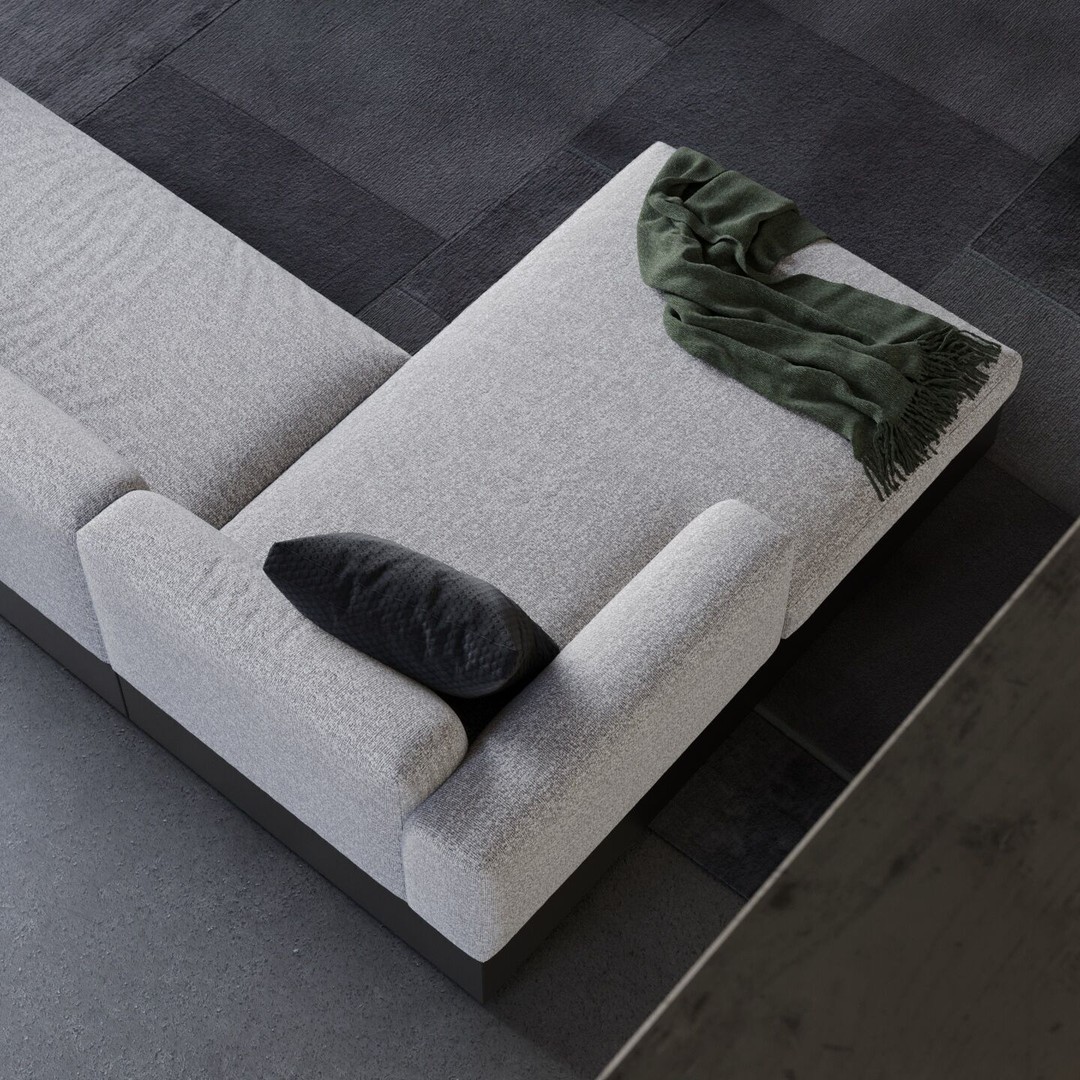Architectural Living Room 3D Model – Modern Interior Scene, Cinema 4D - View 6