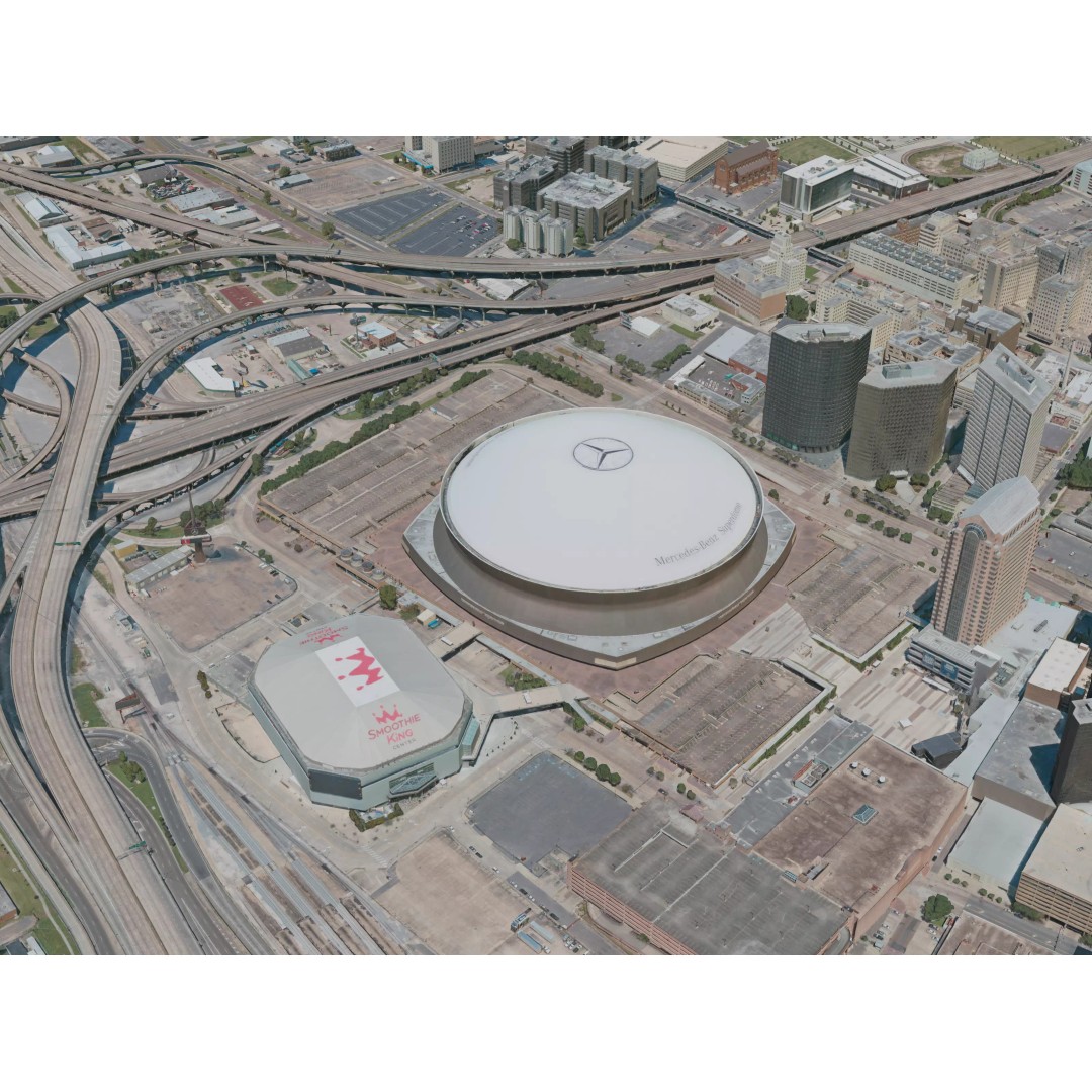 New Orleans City 3D Model – High-Detail Urban Landscape, PBR Textures - View 5