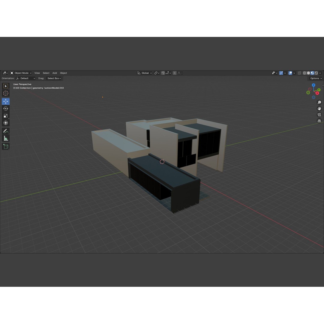 Family House 3D Model – Low Poly Parametric Revit Design, FBX