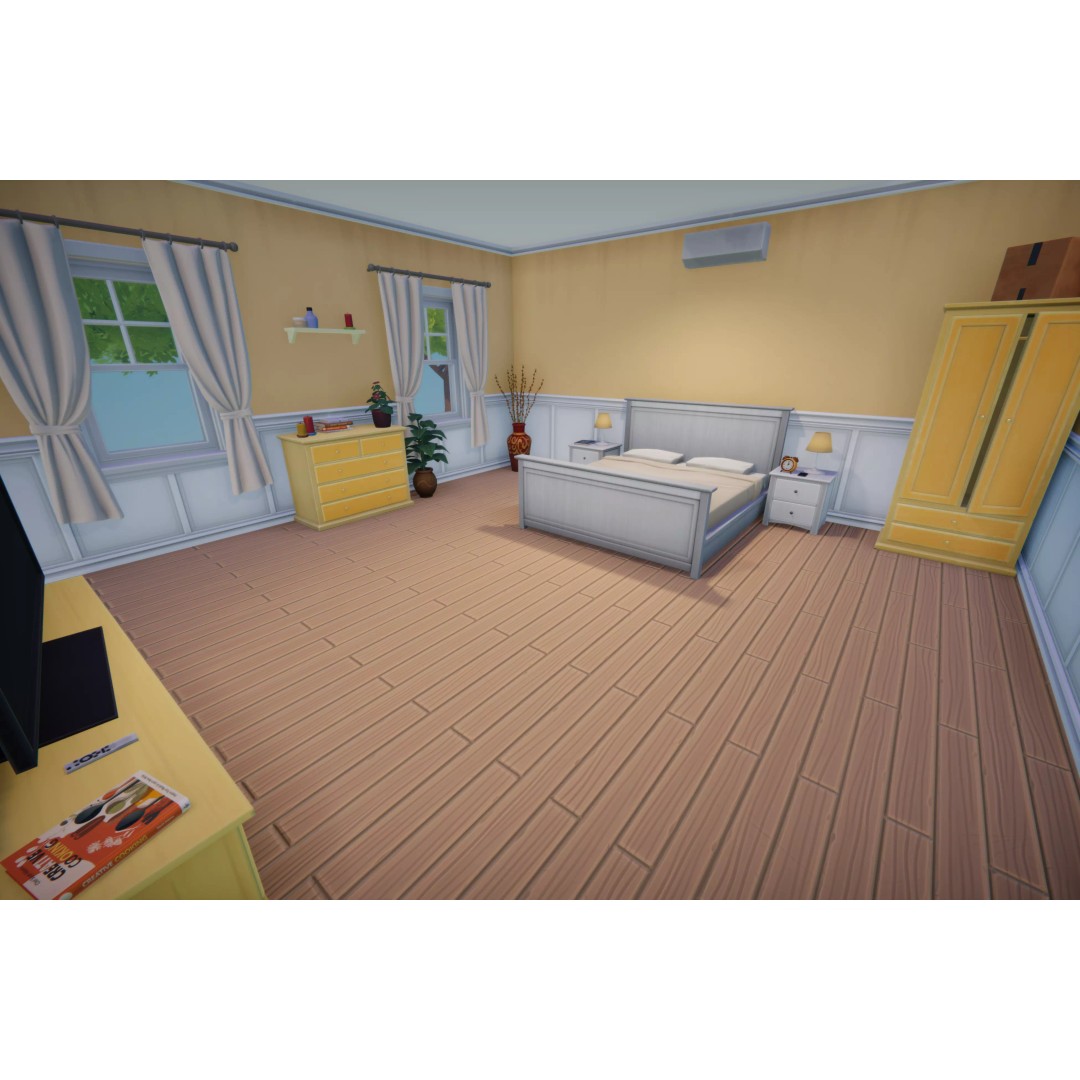 Stylized Cartoon House 3D Model – Low Poly Game Asset, FBX - View 12