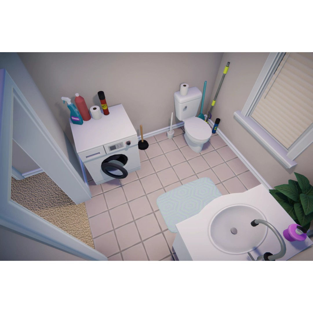 Stylized Cartoon House 3D Model – Low Poly Game Asset, FBX - View 13