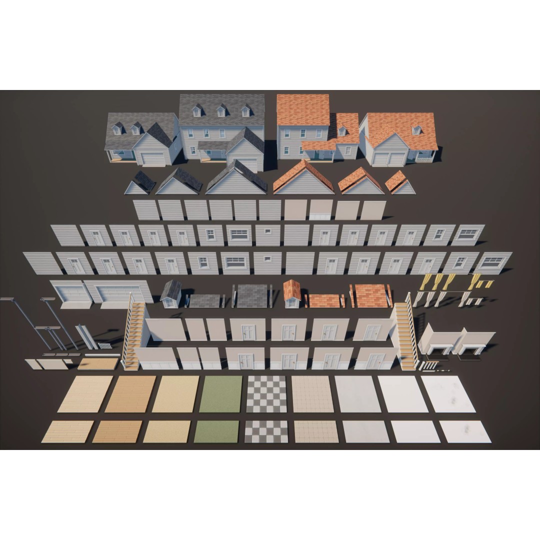 Stylized Cartoon House 3D Model – Low Poly Game Asset, FBX - View 16