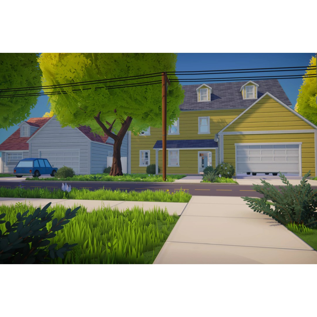 Stylized Cartoon House 3D Model – Low Poly Game Asset, FBX - View 3