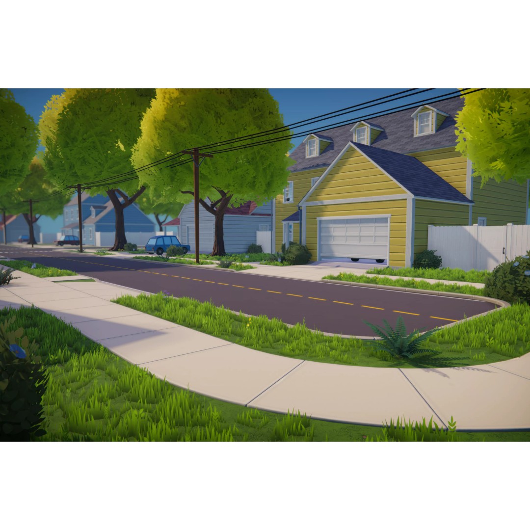 Stylized Cartoon House 3D Model – Low Poly Game Asset, FBX - View 4