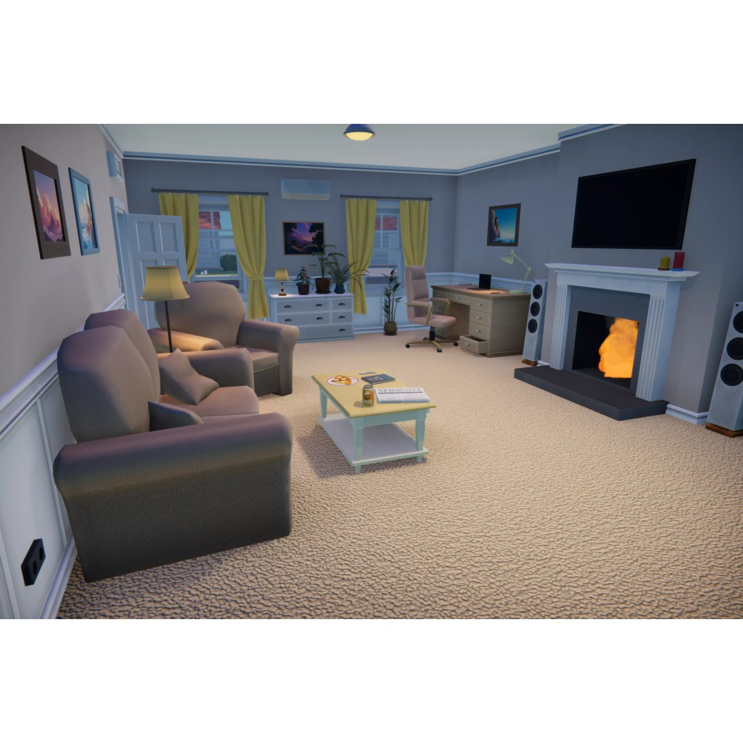 Stylized Cartoon House 3D Model – Low Poly Game Asset, FBX - View 5