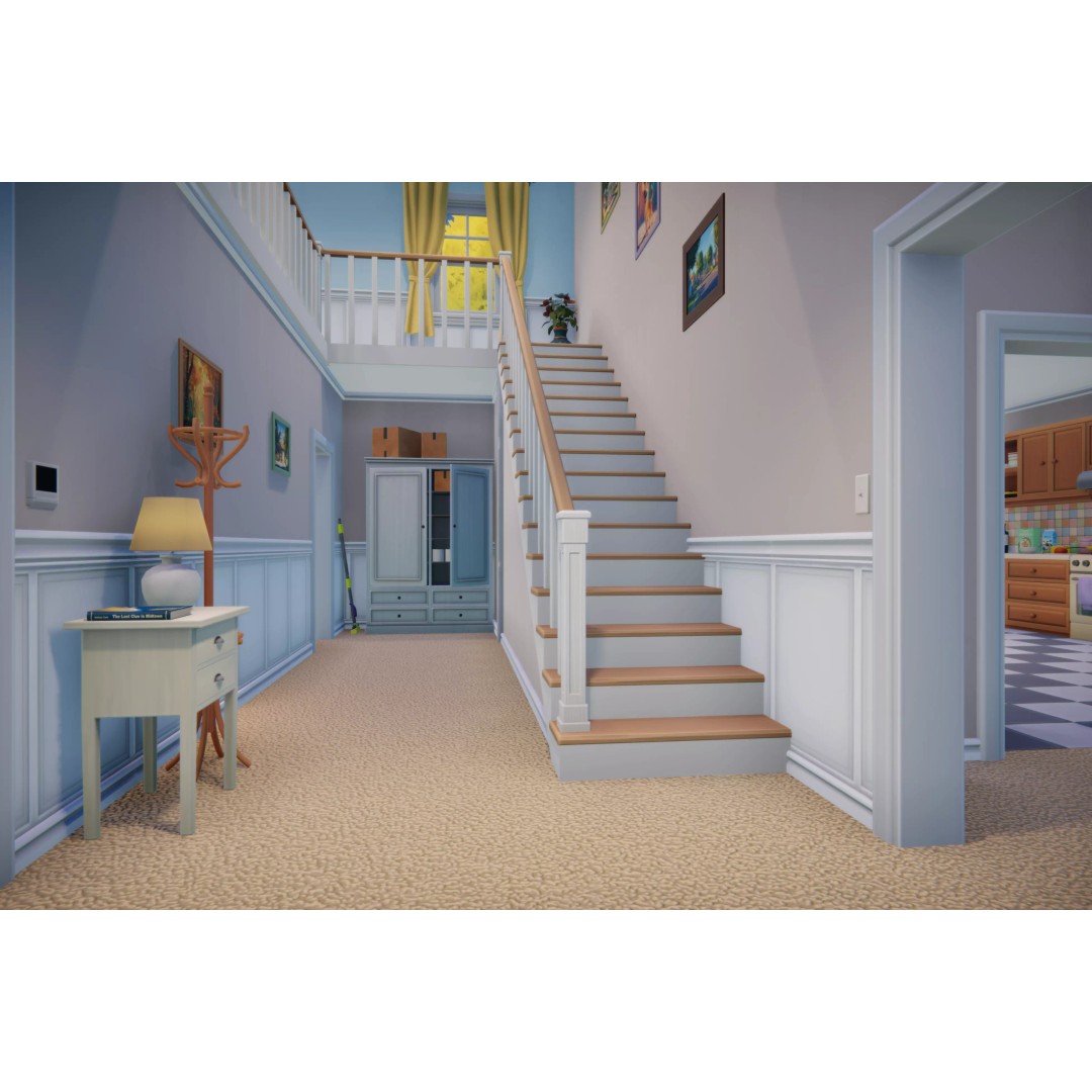 Stylized Cartoon House 3D Model – Low Poly Game Asset, FBX - View 6