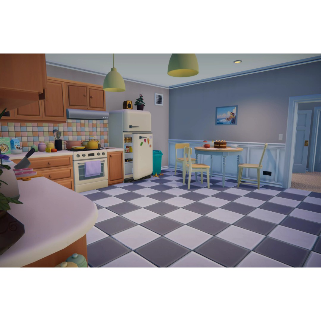 Stylized Cartoon House 3D Model – Low Poly Game Asset, FBX - View 9