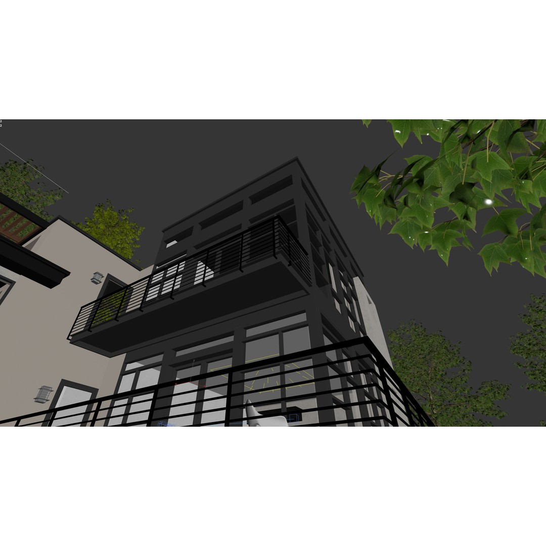 Lakefront House 3D Model – Detailed Architectural Visualization, FBX, OBJ - View 10
