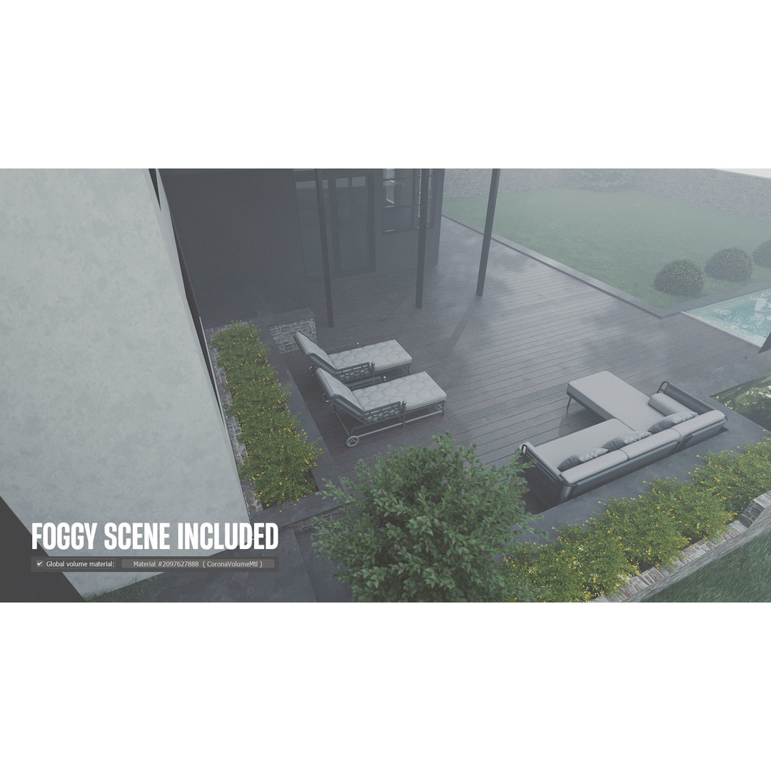 Lakefront House 3D Model – Detailed Architectural Visualization, FBX, OBJ - View 3