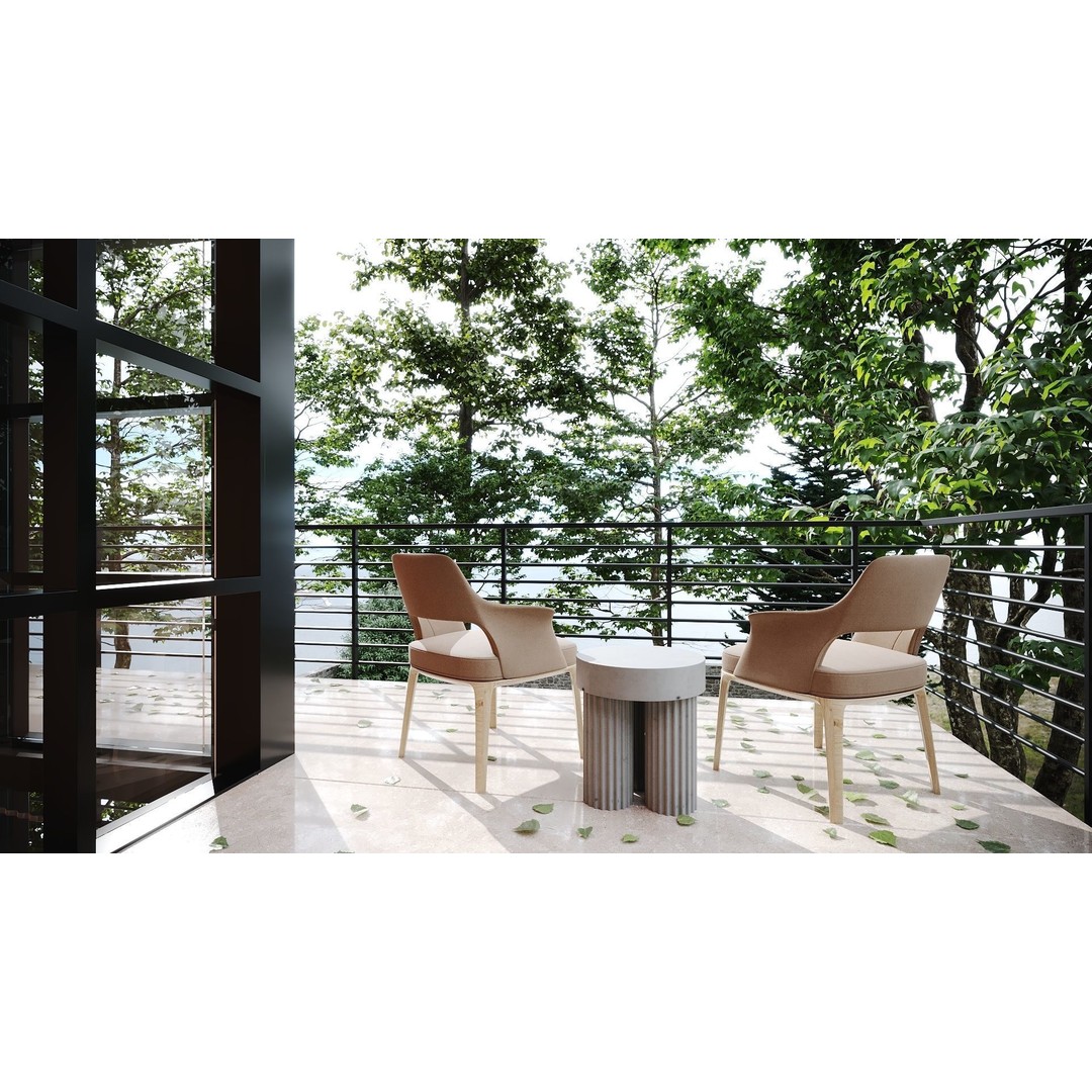 Lakefront House 3D Model – Detailed Architectural Visualization, FBX, OBJ - View 5