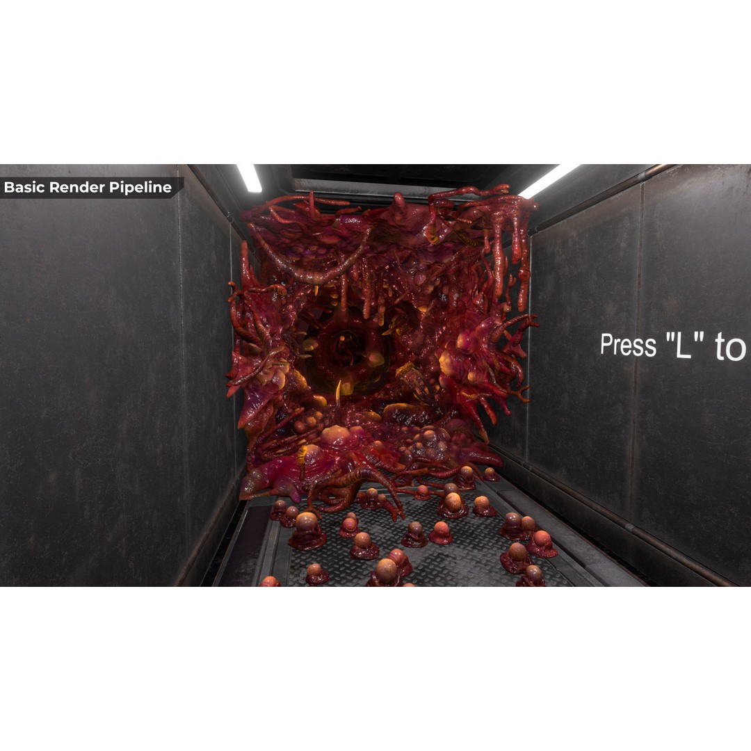 Alien Biomass Planet 3D Model – Low-Poly Game Asset, FBX & OBJ