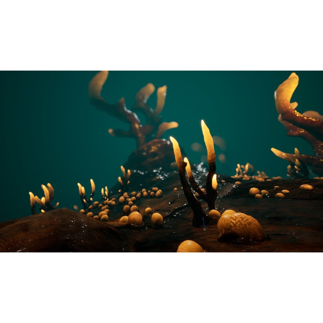 Alien Biomass Planet 3D Model – Low-Poly Game Asset, FBX & OBJ - View 12
